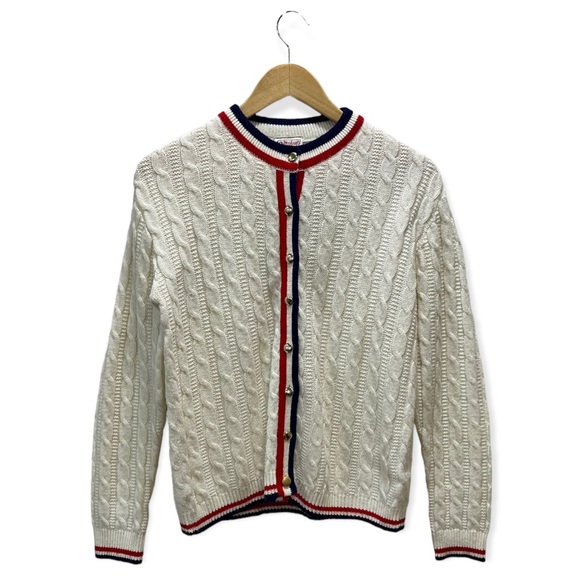 Vintage St Micheal Cable Knit Cardigan - Picture 1 of 10